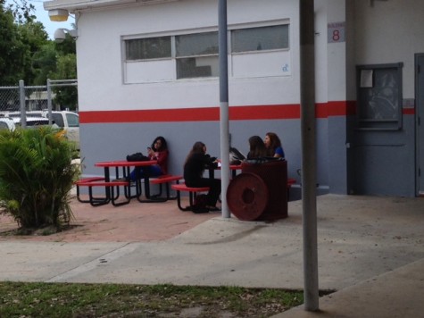 The new seating by the gym is a great spot to relax away from noise.