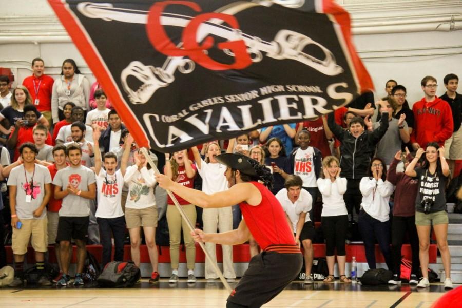 The Gables VS, Killian pep rally really pumped up the crowd with school spirit. 