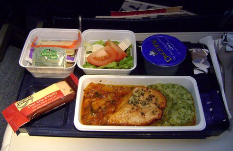 Yes, this is real airplane food.