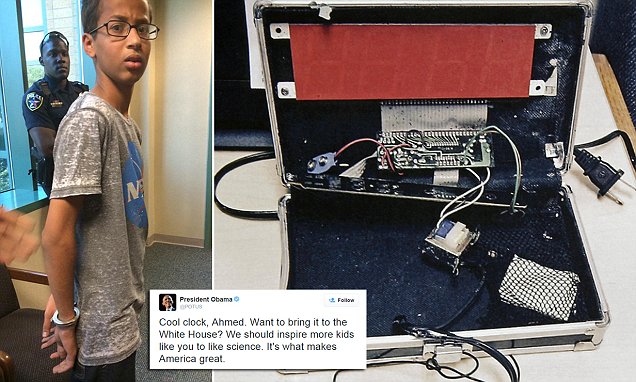 Mohamed's story gained a lot of attention and support including a tweet from President Obama.