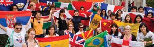 In the United States as opposed to a other countries a wide diversity in ethnicity is fairly common among most colleges. 
