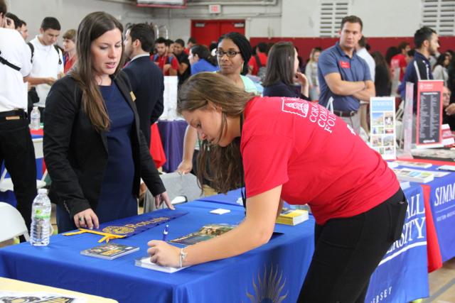 Cavs+Meet+Representatives+at+Annual+College+Fair