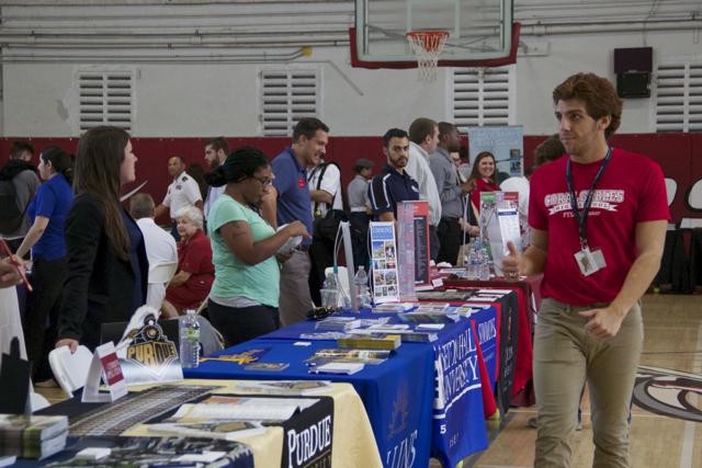 Cavs+Meet+Representatives+at+Annual+College+Fair