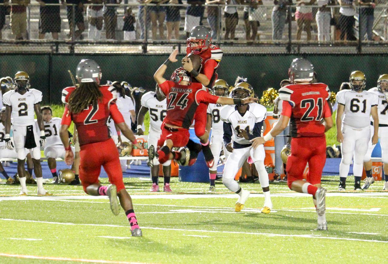 Gables vs. Miami High Homecoming Game, 30-0