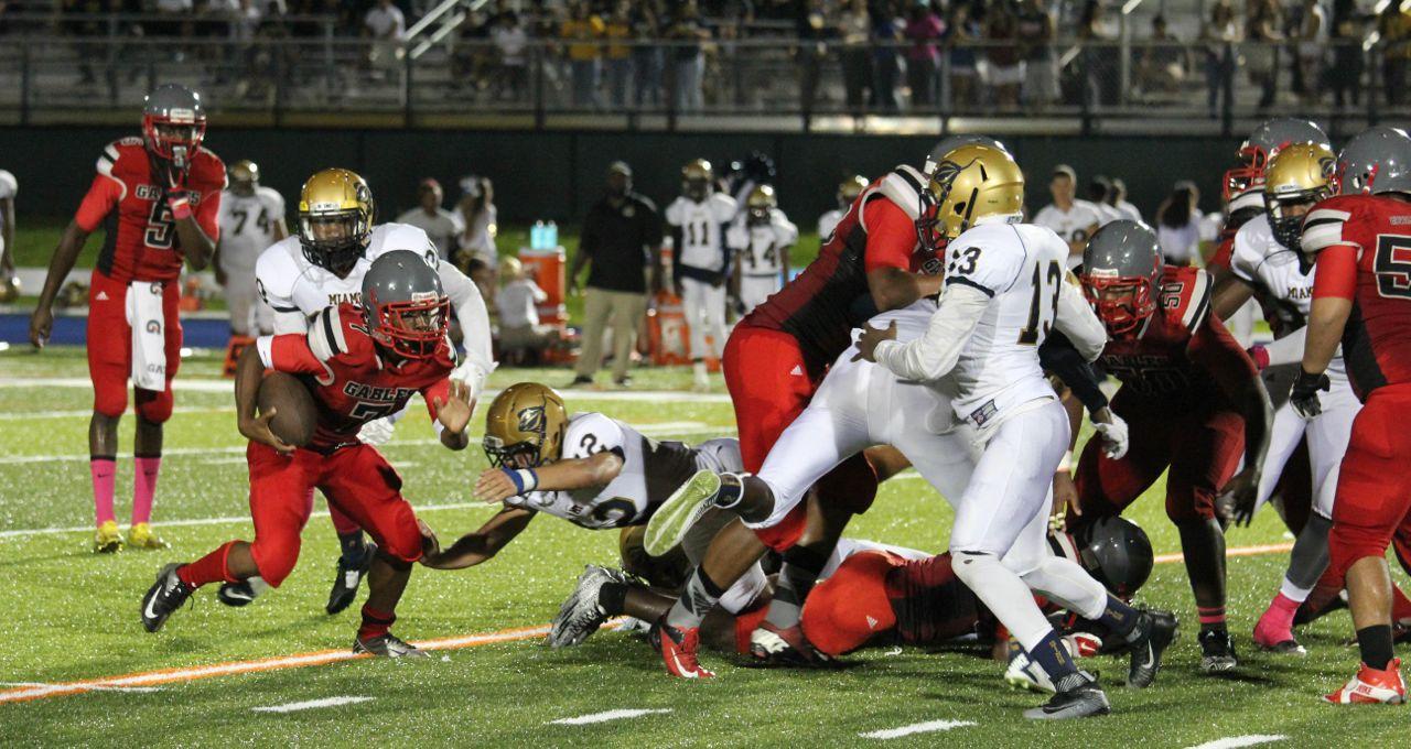 Gables vs. Miami High Homecoming Game, 30-0