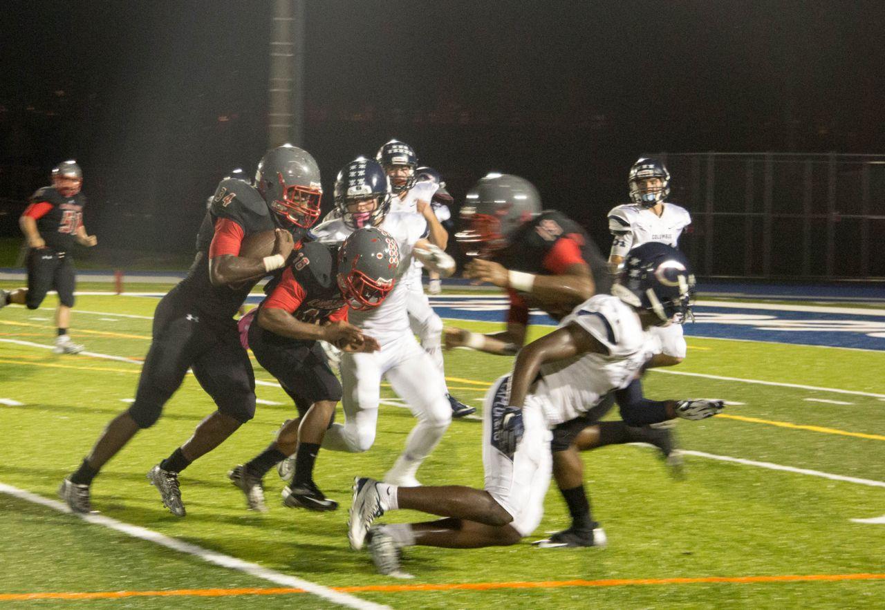 Gables Beats Columbus 20-10 in Blackout Victory