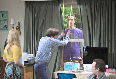 Sheldon interrupts the livestream of the wedding.