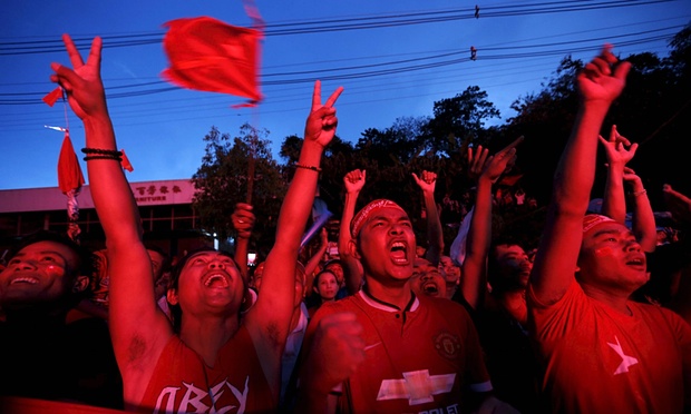 Citizens of Burma enjoy the celebration of elections!