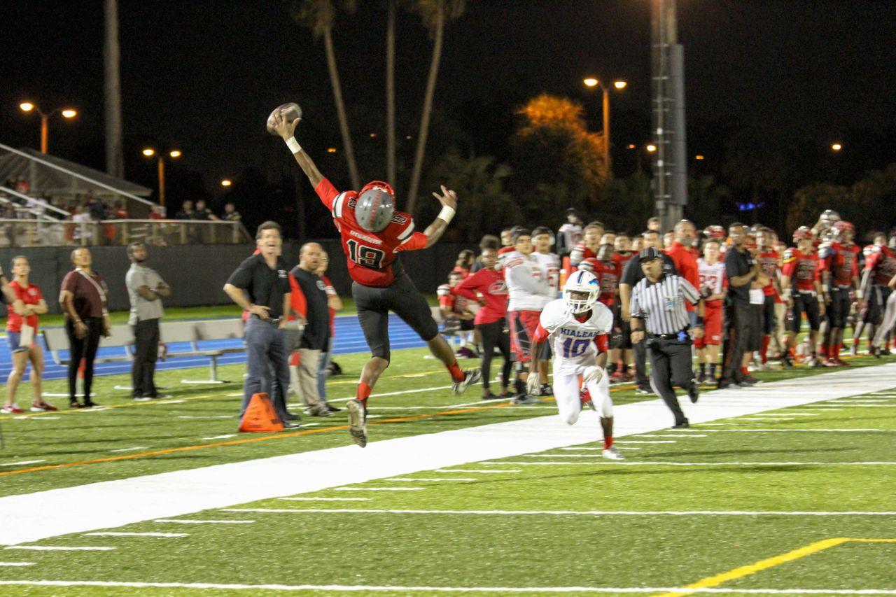 Cavs Beat T-Breds 35-0 in First Playoff
