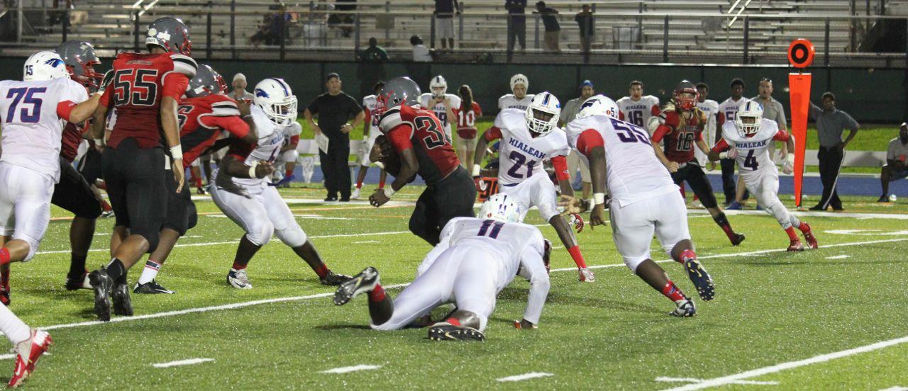 Cavs Beat T-Breds 35-0 in First Playoff