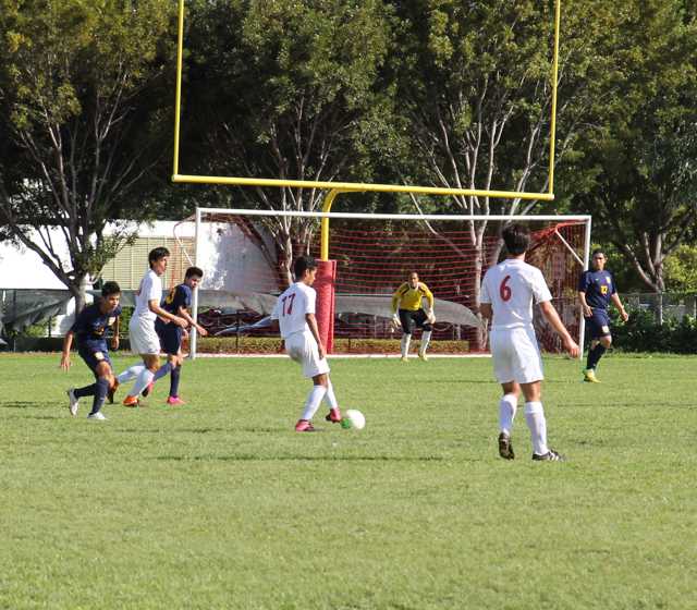 Gables Boys Soccer Takes on Coral Park 5-2