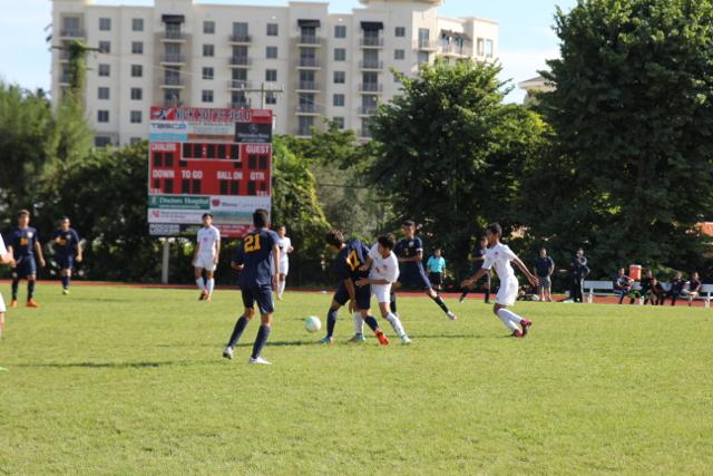 Gables Boys Soccer Takes on Coral Park 5-2