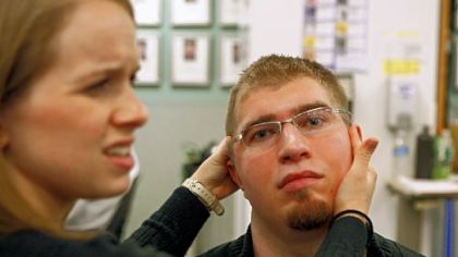Pleaters working in therapy.