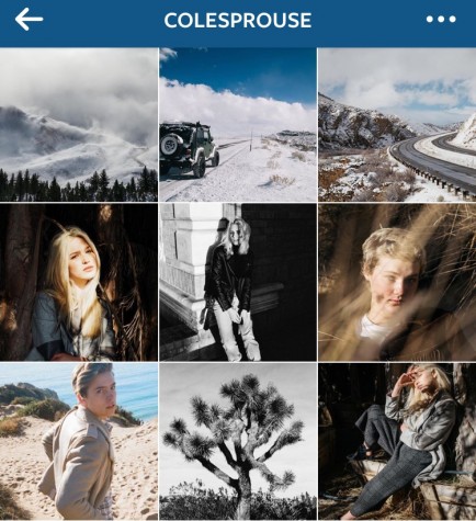 Cole Sprouse makes sure to always post pictures on his instagram, most of which are pictures that he takes 