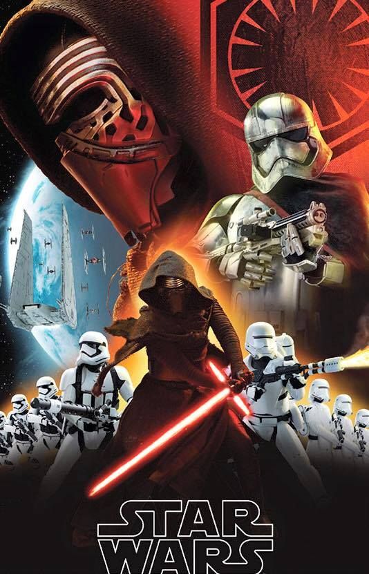 The title featuring the main villains, Kylo Ren and the First Order.