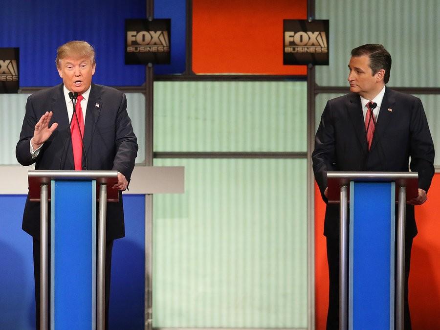 The first GOP debate of the year revolved around top candidates: Donald Trump and Ted Cruz.