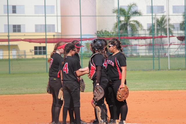 Lady Cavaliers Softball Team Strike Against Southridge