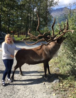 Freshman Meagan Cohen enjoying the wintry weather in Alaska.