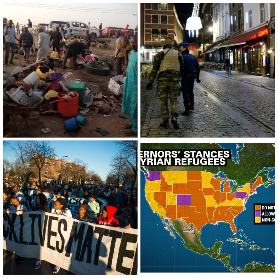 Blast in Nigeria, Brussels shuts down for manhunt, Minneapolis police shooting spurs protest, governors block refugees and more in this week's recap.