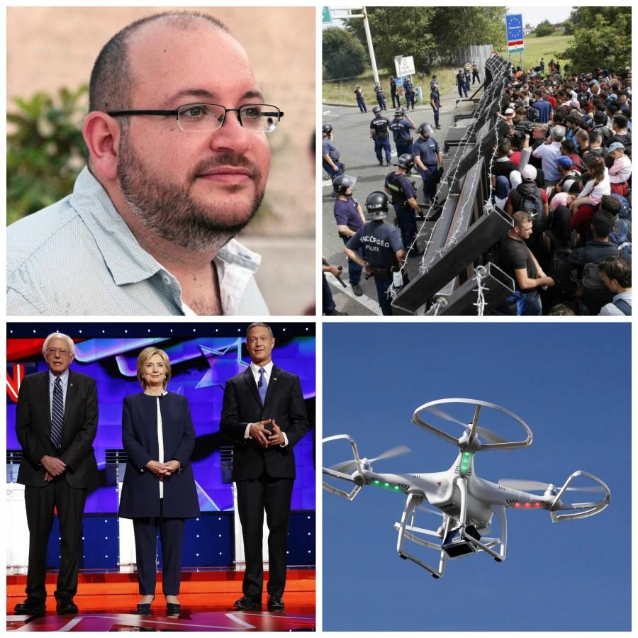 Rezaian reportedly convicted, Hungary closes border, the Democratic debate and US drone fears in this week's recap.