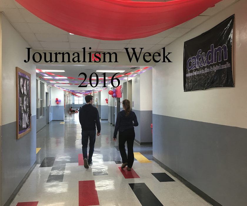 Students+can+explore+journalism+and+Gables+publications+during+J-Week+2016.