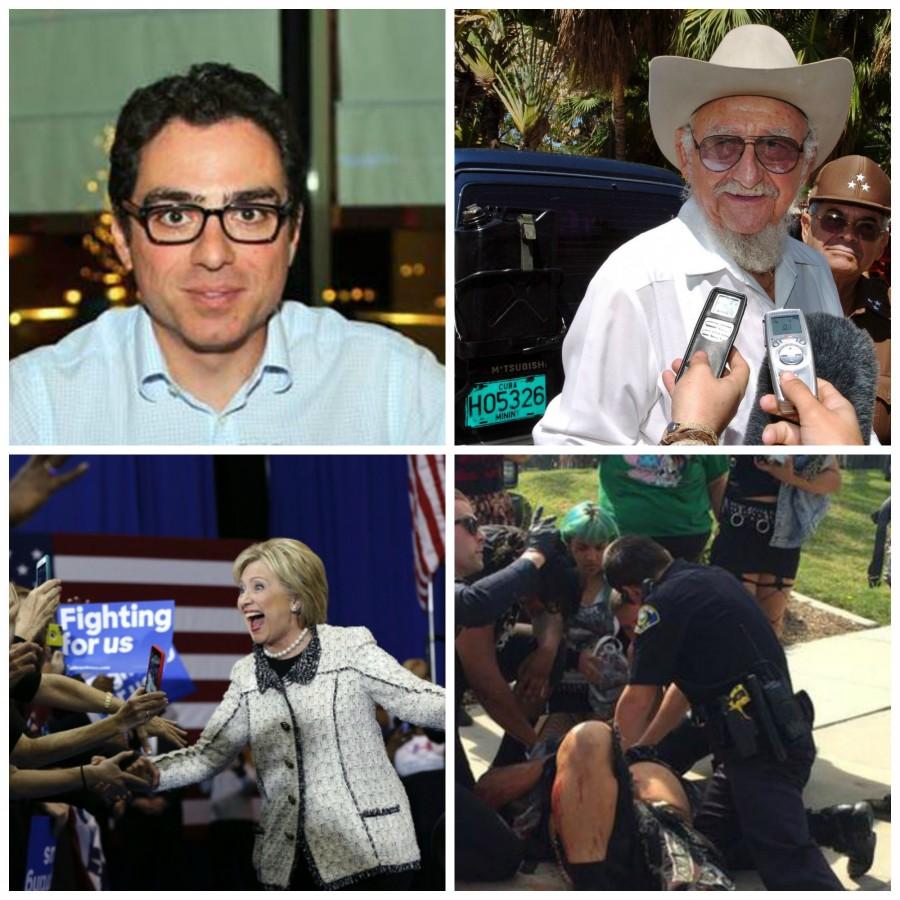 Siamak Namazi's, Iranian-American detained in Iran, father arrested, Ramon Castro dies, Hillary Clinton wins South Carolina and KKK clashes in California.