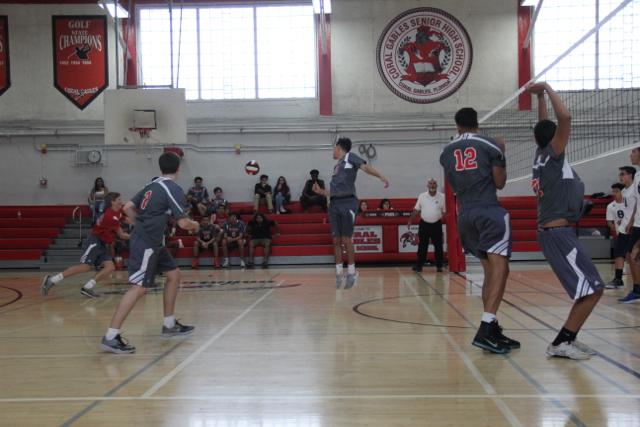 Boys JV Volleyball Takes A Loss Against Coral Park Rams