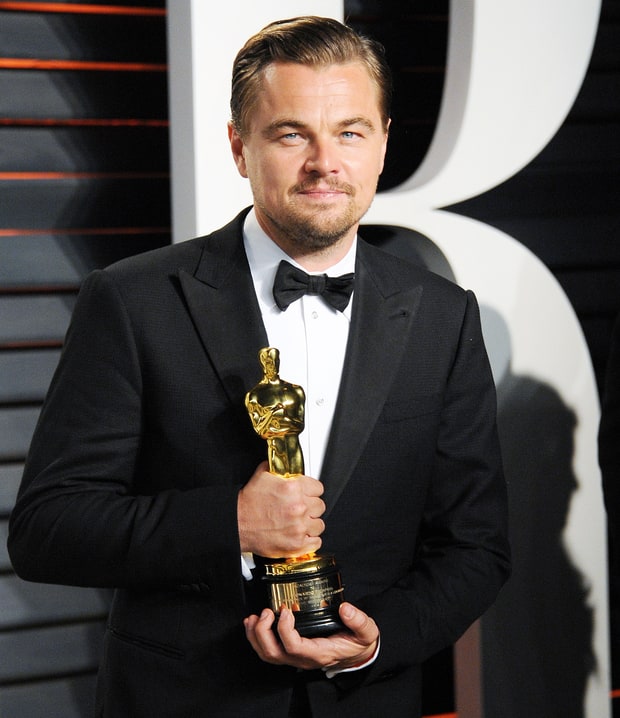 Leonardo DiCaprio left the Academy Awards with his first Oscar for Best Actor for The Revenant .