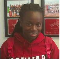 Johnson helped lead the girls flag football team to victory over South Miami with a 12-0 win. 