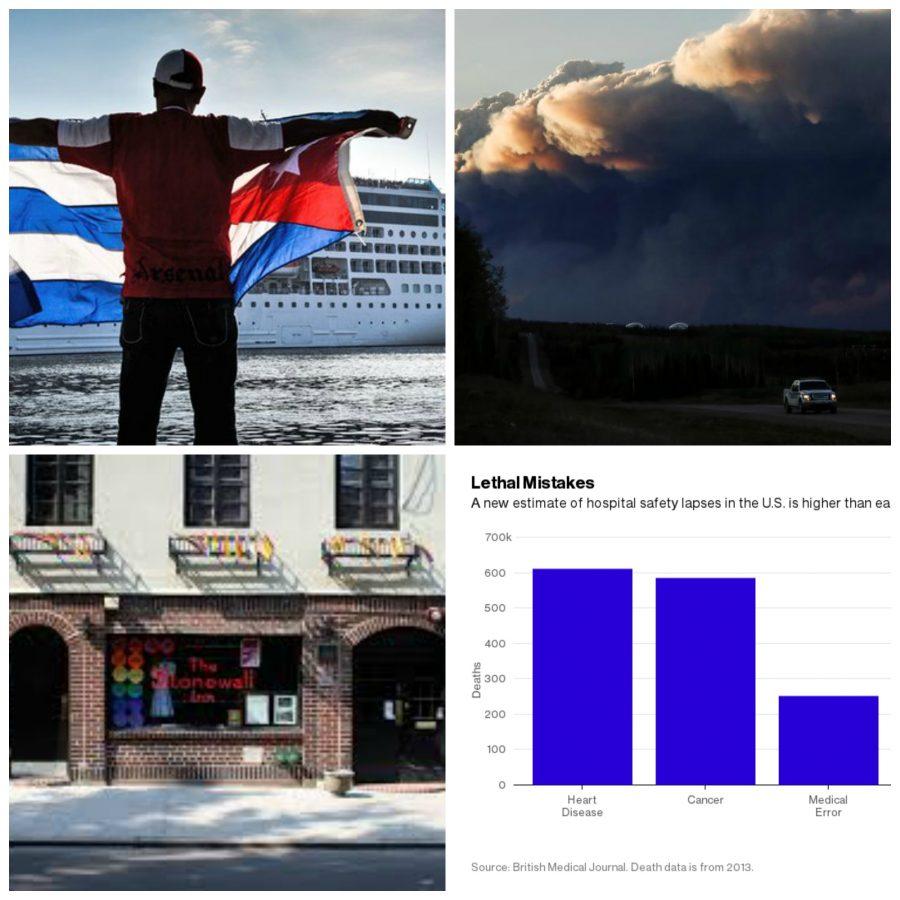 US cruise makes historic docking in Cuba, Canada wildfire growing, Stonewall Inn to become national monument and alarming study findings in this week's recap. 