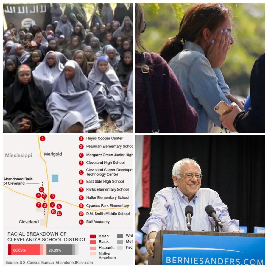 In news this week: Chibok girls found, Egyptair flight goes down in the Mediterranean, desegregation ruling in Mississippi and Sanders versus the DNC. 
