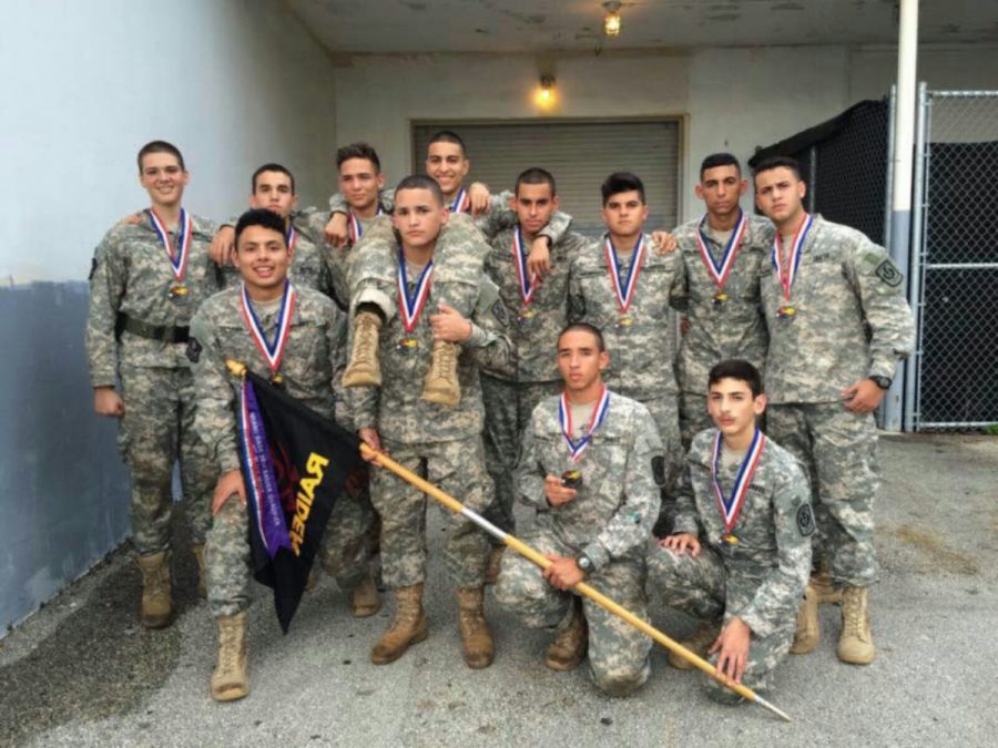 JROTC's Male Raider team made it to states last year. 