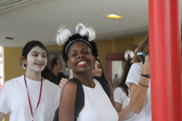 Seniors Honor Their Pep Rally Dressed In White
