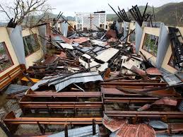 Saint Anne Church in Haiti totally destroyed.