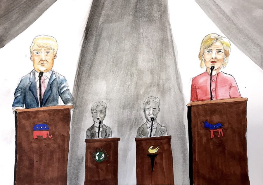 Third party candidates are often left in the shadows of the primary party candidates.