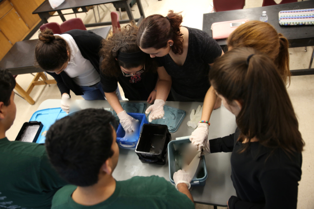 Cavaliers Interact With UM Medical Students