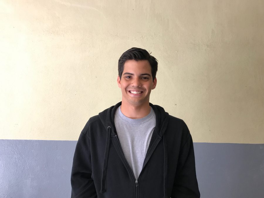 This week's athlete of the week is water polo goalie, Osmani Alegre.