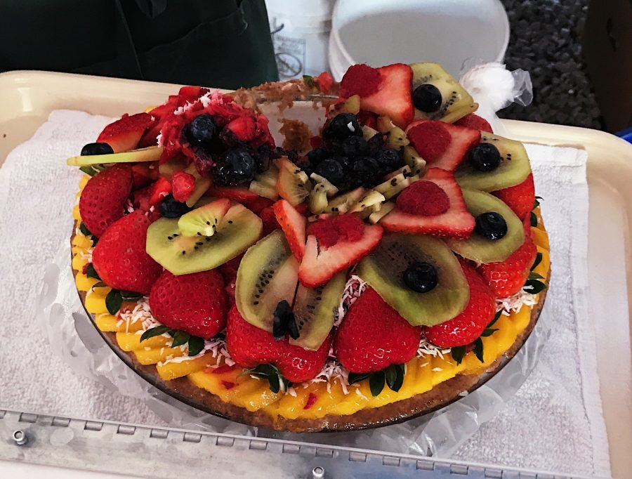 Vegan fruit pie available at the Coconut Grove Farmers' Market.