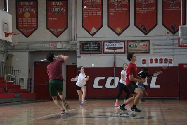 Badminton Faces off Against Miami Springs