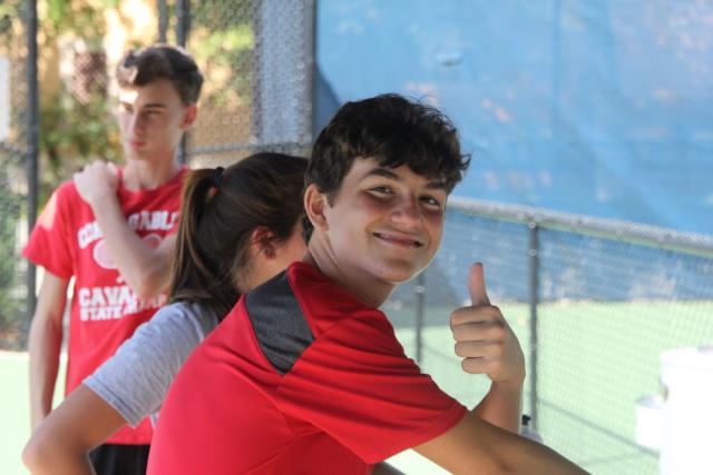Cavaliers Take on Hialeah Thoroughbreds in Tennis Match