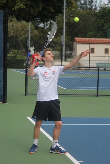 Cavaliers Take on Hialeah Thoroughbreds in Tennis Match