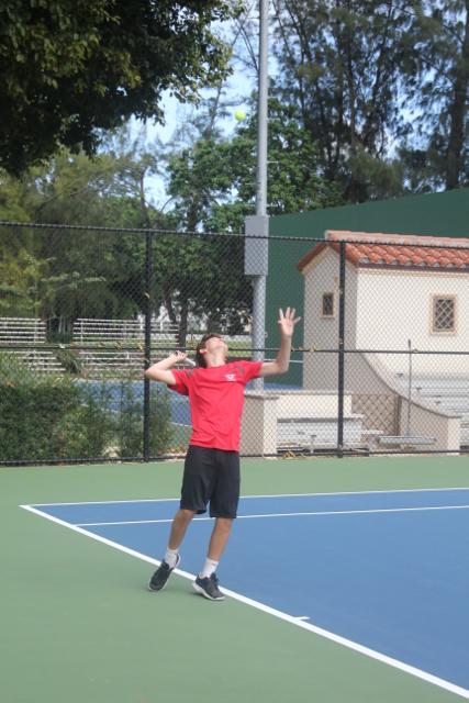 Cavaliers Take on Hialeah Thoroughbreds in Tennis Match