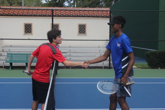 Cavaliers Take on Hialeah Thoroughbreds in Tennis Match