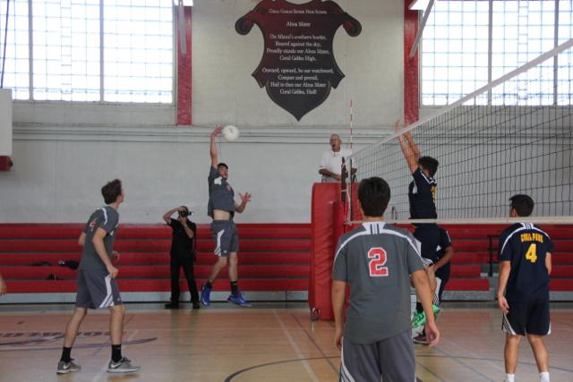 Boys+Volleyball+Strikes+Up+Against+Coral+Park