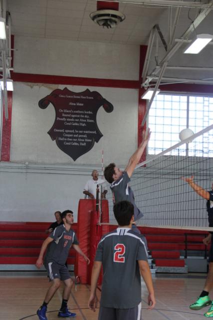 Boys Volleyball Strikes Up Against Coral Park