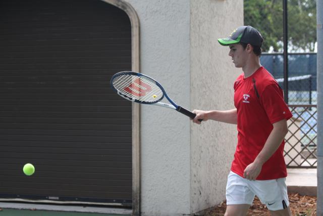 Gables Tennis Against Miami High