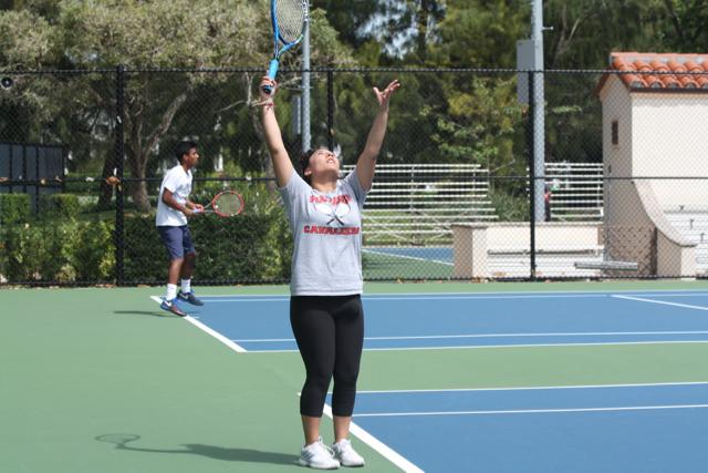 Gables Tennis Against Miami High