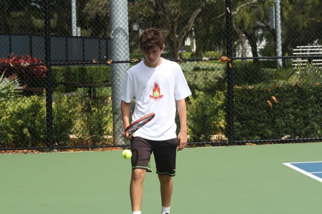 Gables Tennis Against Miami High