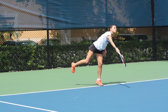 Gables Tennis Against Miami High