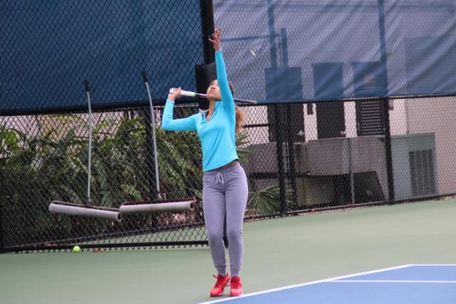 Gables Tennis Against Miami High